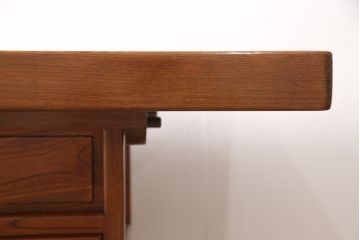 中古　美品　総ケヤキ材　こだわりの和空間にもってこい!上質な囲炉裏テーブル(火鉢、ダイニングテーブル)(R-052188)
