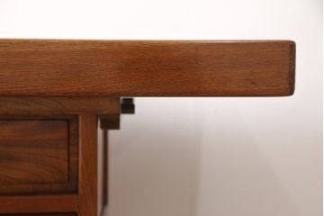 中古　美品　総ケヤキ材　こだわりの和空間にもってこい!上質な囲炉裏テーブル(火鉢、ダイニングテーブル)(R-052188)