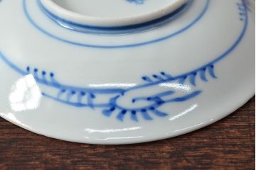 大清光緒年製　色絵染付　四寸皿3枚(伊万里、中国?)(R-052192)