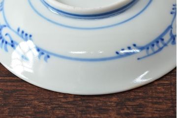 大清光緒年製　色絵染付　四寸皿3枚(伊万里、中国?)(R-052192)