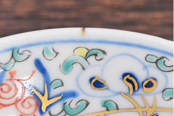大清光緒年製　色絵染付　四寸皿3枚(伊万里、中国?)(R-052193)