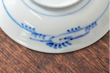大清光緒年製　色絵染付　四寸皿3枚(伊万里、中国?)(R-052194)