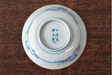 大清光緒年製　色絵染付　四寸皿3枚(伊万里、中国?)(R-052195)