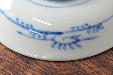 大清光緒年製　色絵染付　四寸皿3枚(伊万里、中国?)(R-052195)