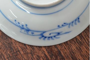 大清光緒年製　色絵染付　四寸皿3枚(伊万里、中国?)(R-052196)