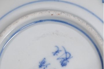 大清光緒年製　色絵染付　四寸皿3枚(伊万里、中国?)(R-052196)
