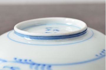 大清光緒年製　色絵染付　四寸皿5枚(伊万里、中国?)(R-052197)