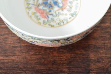 大清光緒年製　色絵染付　深鉢3客(伊万里、中国?)(R-052200)