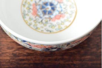 大清光緒年製　色絵染付　深鉢5客(伊万里、中国?)(R-052203)