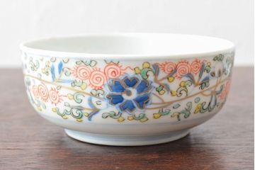 大清光緒年製　色絵染付　深鉢5客(伊万里、中国?)(R-052203)