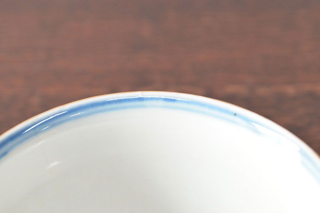 大清光緒年製　色絵染付　蕎麦猪口3客(向付、伊万里、中国?)(R-052205)