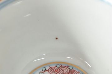 大清光緒年製　色絵染付　蕎麦猪口3客(向付、伊万里、中国?)(R-052205)