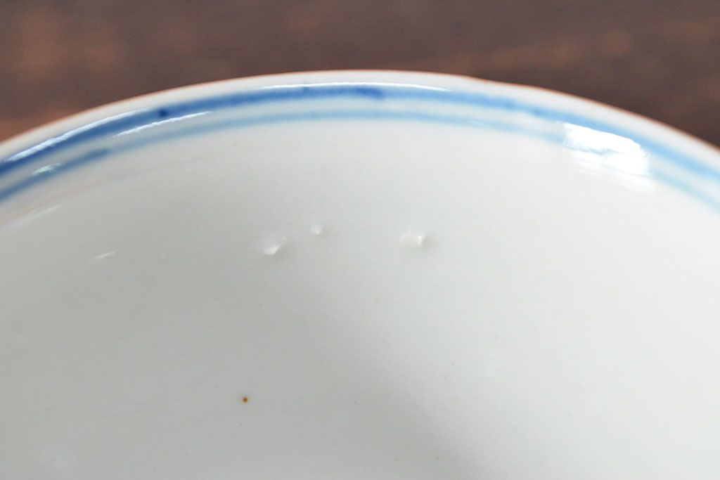 大清光緒年製　色絵染付　蕎麦猪口3客(向付、伊万里、中国?)(R-052205)