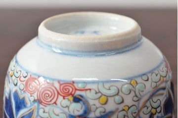 大清光緒年製　色絵染付　蕎麦猪口3客(向付、伊万里、中国?)(R-052206)