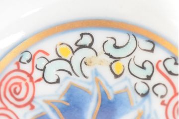 大清光緒年製　色絵染付　蕎麦猪口3客(向付、伊万里、中国?)(R-052207)