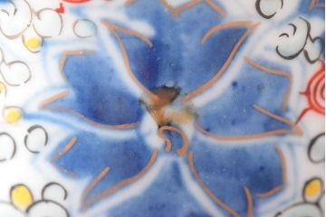 大清光緒年製　色絵染付　蕎麦猪口2客(向付、伊万里、中国?)(R-052208)