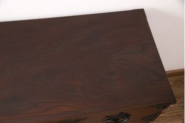 中古　美品　岩谷堂箪笥　桜木家具店作　重厚な雰囲気で格式ただようチェスト(引き出し、衣装箪笥、整理タンス)(R-052209)