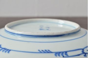 大清光緒年製　色絵染付　六寸皿4枚セット(伊万里、中国?)(R-052226)