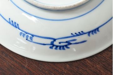 大清光緒年製　色絵染付　六寸皿4枚セット(伊万里、中国?)(R-052226)