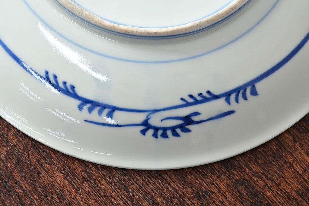 大清光緒年製　色絵染付　六寸皿3枚セット(伊万里、中国?)(R-052227)