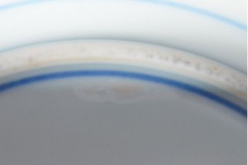 大清光緒年製　色絵染付　六寸皿3枚セット(伊万里、中国?)(R-052227)