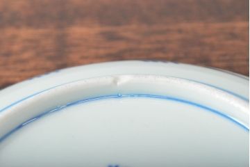 大清光緒年製　色絵染付　六寸皿3枚セット(伊万里、中国?)(R-052229)