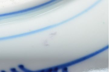 大清光緒年製　色絵染付　六寸皿3枚セット(伊万里、中国?)(R-052230)