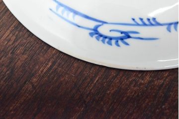 大清光緒年製　色絵染付　六寸皿3枚セット(伊万里、中国?)(R-052233)
