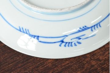 大清光緒年製　色絵染付　六寸皿3枚セット(伊万里、中国?)(R-052234)