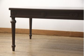 和製ビンテージ　カリモク家具(karimoku)　domani(ドマーニ)　クラシカルなデザインが上品なセンターテーブル(定価約14万円)(ヴィンテージ、リビングテーブル、ローテーブル)(R-052239)