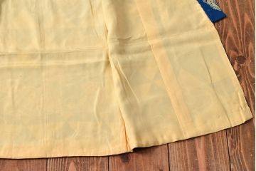 大正〜昭和初期　雲龍文　錦紗縮緬着物(正絹、古布)(R-052244)