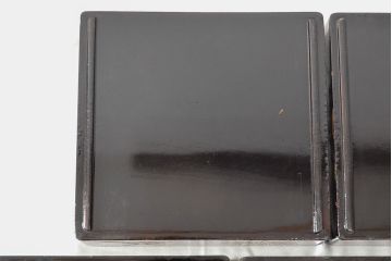 大正〜昭和初期　花鳥図　黒漆金蒔絵　木製五段重箱(漆器)(R-052245)
