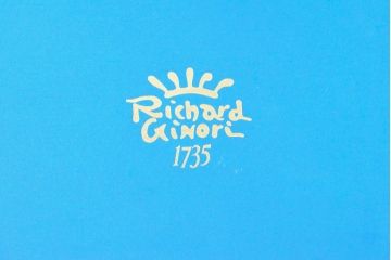 イタリア　Richard Ginor　リチャードジノリ　ローズブルーケーキトレー(プレート、皿)(R-052249)