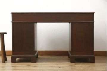 中古　DREXEL HERITAGE (ドレクセルヘリテイジ)　マホガニー材　洗練された大人の雰囲気醸し出す両袖デスク(机、在宅ワーク、在宅用ワークデスク)(R-052268)