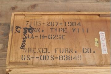 アメリカビンテージ　DREXEL HERITAGE (ドレクセルヘリテイジ)　マホガニー材　洗練された大人の雰囲気醸し出す両袖デスク(机、在宅ワーク、在宅用ワークデスク、ヴィンテージ)(R-052269)