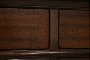 アメリカビンテージ　DREXEL HERITAGE (ドレクセルヘリテイジ)　マホガニー材　洗練された大人の雰囲気醸し出す両袖デスク(机、在宅ワーク、在宅用ワークデスク、ヴィンテージ)(R-052269)