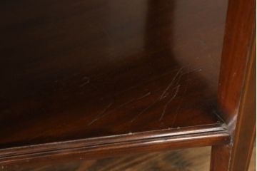 イギリスアンティーク　花をモチーフにした象嵌が非常に美しいキャビネット(飾り棚、収納棚、キュリオケース)(R-052273)