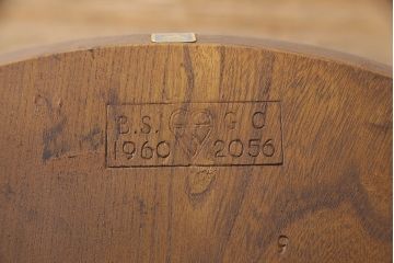 イギリスビンテージ　ERCOL(アーコール)　カントリースタイルにも合うクエーカーチェア4脚セット(椅子、板座チェア、ダイニングチェア、ヴィンテージ)(R-052275)