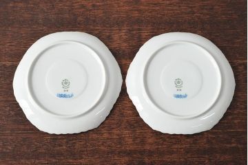 ROYAL COPENHAGEN　ロイヤルコペンハーゲン　ブルーフルーテッド　フルレース　コーヒーカップ&ソーサー2客(洋食器)(R-052279)