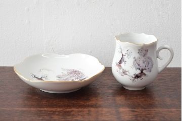 Meissen　マイセン　アーモンドツリー　カップ&ソーサー(アーモンドの木)(定価194,000円)(R-052281)