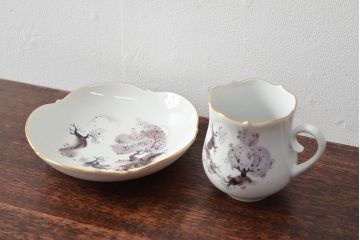 Meissen　マイセン　アーモンドツリー　カップ&ソーサー(アーモンドの木)(定価194,000円)(R-052281)