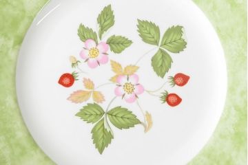 WEDGWOOD　ウェッジウッド　ワイルドストロベリー　カップ&ソーサー2客・プレート2枚セット(洋食器)(R-052282)