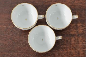 ハンガリー　HEREND　ヘレンド　フルーツコンポジション　カップ&ソーサー3客セット(洋食器)(R-052283)