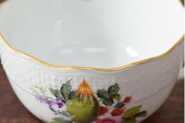 ハンガリー　HEREND　ヘレンド　フルーツコンポジション　カップ&ソーサー3客セット(洋食器)(R-052283)