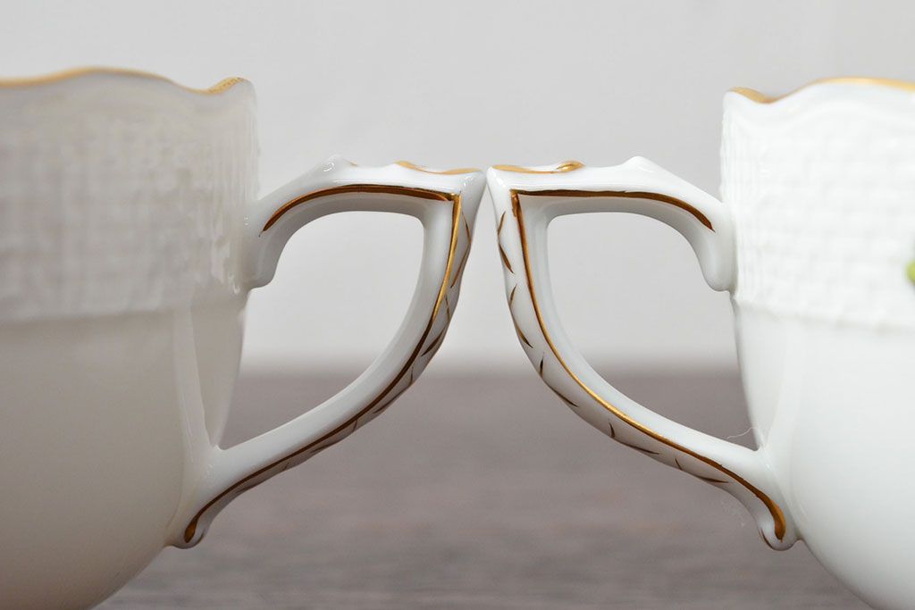 ハンガリー　HEREND　ヘレンド　フルーツコンポジション　カップ&ソーサー3客セット(洋食器)(R-052283)