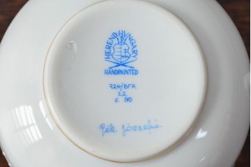 ハンガリー　HEREND　ヘレンド　フルーツコンポジション　カップ&ソーサー3客セット(洋食器)(R-052283)