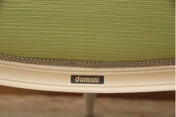 中古美品　カリモク家具(karimoku)　domani(ドマーニ)　Louis(ルイ)XVシリーズ　淡い色合いがエレガントな2人掛けソファ(二人掛けソファ、2P)(定価約58万円)(R-052284)