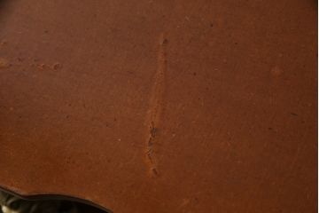 中古　イタリア高級輸入家具　象嵌と真鍮金具で凝ったつくりが美しいサイドボード(引き出し、チェスト)(定価約60万円)(R-052287)
