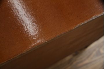 中古　イタリア高級輸入家具　象嵌と真鍮金具で凝ったつくりが美しいサイドボード(引き出し、チェスト)(定価約60万円)(R-052287)
