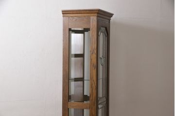 中古　超美品　三越　Brugge(ブルージュ)　カントリーハウス　クラシカルな佇まいのキュリオケース(飾り棚、ガラスケース、ショーケース)(R-052288)